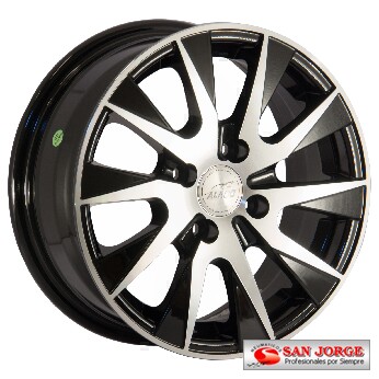 dominio Cap Parpadeo LLANTA ALEACION AUTOMOVIL ARO 14 ANCHO 6,0 4x100 MODELO VK249-MC